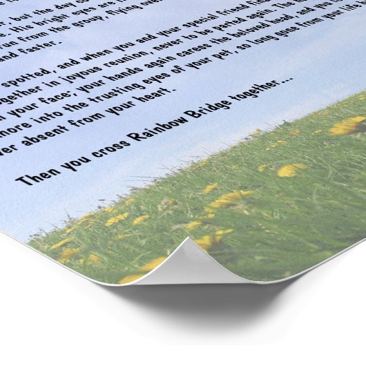 Regenboogbrug Poster (Hoek)