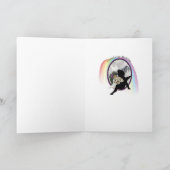 Regenboogbrug Weimaraner Engel Kaart (Binnen)