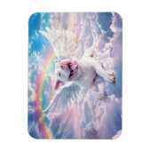Regenboogbrug White Angel Dog Magneet (Verticaal)