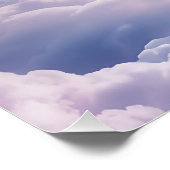 Regenboogbrug, witte hond in de hemel perfect poster (Hoek)