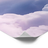 Regenboogbrug, Witte Hond in de Hemel Poster (Hoek)