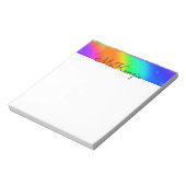 "Regenboogbubbels" Notitieblok (Linkerzijde)