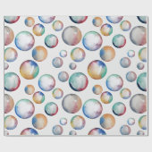 Regenboogbubels Cadeaupapier (Vlak)