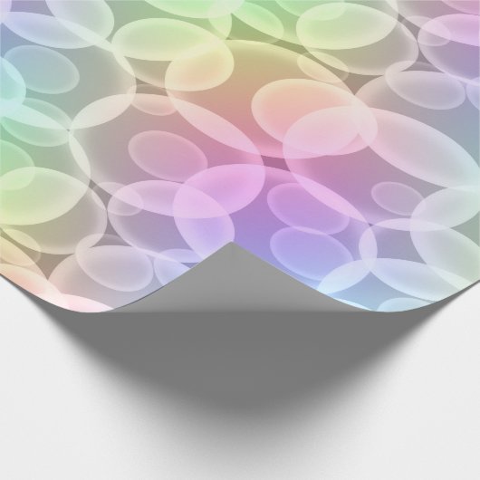 Regenboogbubels Cadeaupapier (Hoek)