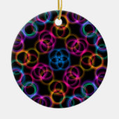 Regenboogbubels Keramisch Ornament (Voorkant)