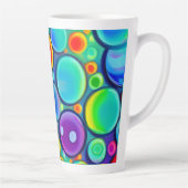 Regenboogbubels Latte Mok (Rechts)