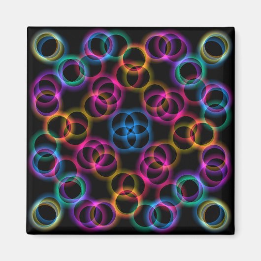 Regenboogbubels Magneet (Voorkant)
