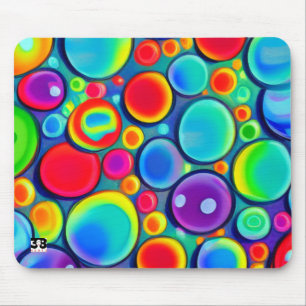 Regenboogbubels Muismat