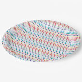 Regenboogbubels Papieren Bordje (Gekanteld)