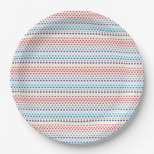 Regenboogbubels Papieren Bordje