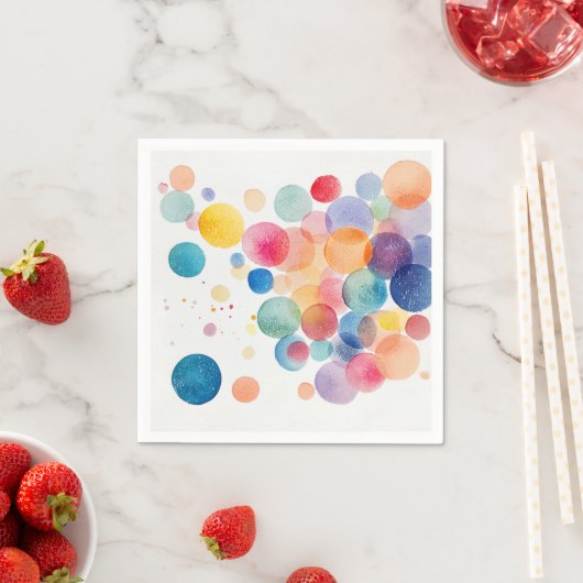 Regenboogbubels Servet (Insitu)