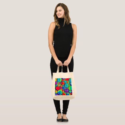 Regenboogbubels Tote Bag (Voorkant (model))