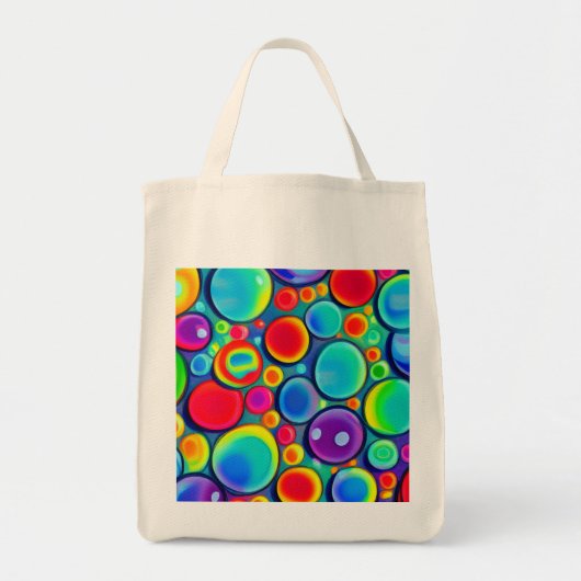 Regenboogbubels Tote Bag (Voorkant)