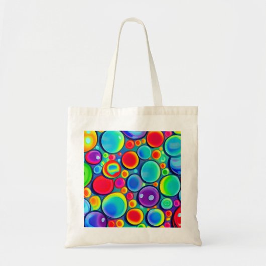 Regenboogbubels Tote Bag (Voorkant)