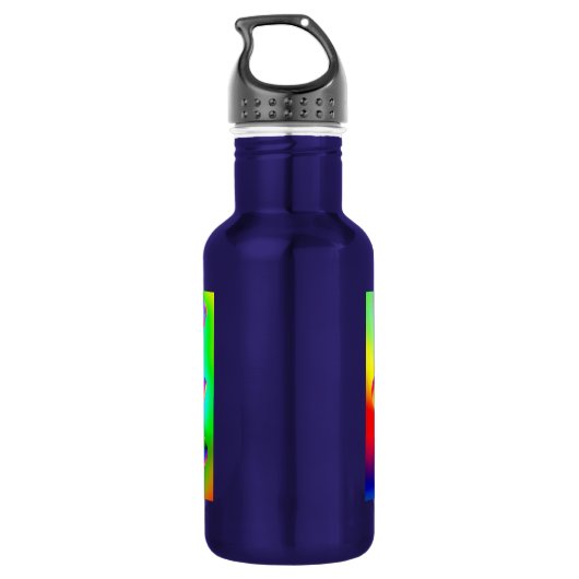 Regenboogbubels Waterfles (Achterkant)