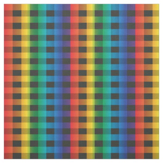 Regenboogbuffelstaafverbinding Stof (Swatch)