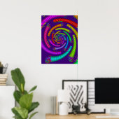 Regenboogbuizen Spiraal Poster (Thuiskantoor)