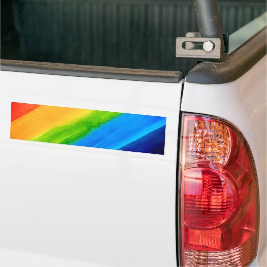 RegenboogBumpersticker Bumpersticker (Op Truck)