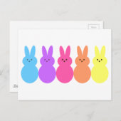 Regenboogbunnies Briefkaart (Voorkant / Achterkant)