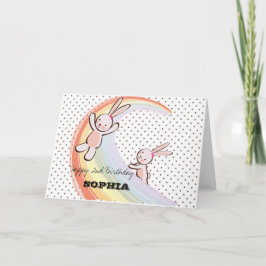 Regenboogbunnies Kaart