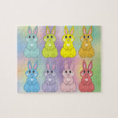 Regenboogbunnies Legpuzzel (Horizontaal)