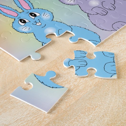Regenboogbunnies Legpuzzel (Zijkant)