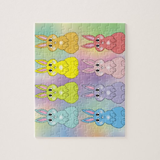 Regenboogbunnies Legpuzzel (Verticaal)