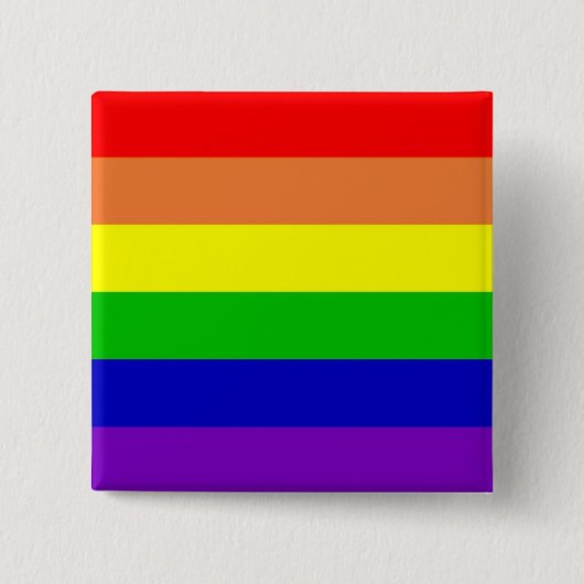 RegenboogButton Vierkante Button 5,1 Cm (Voorkant)