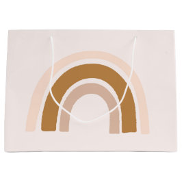 regenboogcadeau voor een roze neutrale tas voor ve groot cadeauzakje