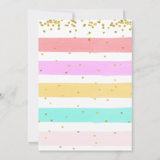 RegenboogCake | 2e uitnodiging (Achterkant)