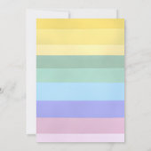 RegenboogCake en sterretjes eerste verjaardag Kaart (Achterkant)