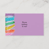 RegenboogCake Visitekaartje (Achterkant)