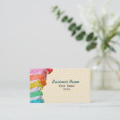 RegenboogCake Visitekaartje (Staand voorkant)