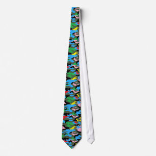 regenboogcamo mannen stropdas