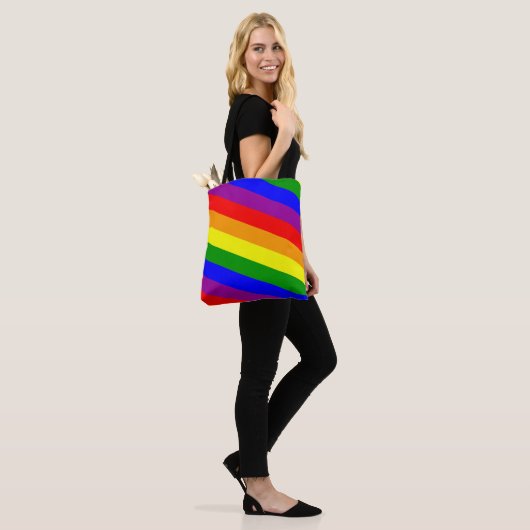 RegenboogCanvas tas (Op model)