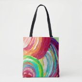 Regenboogcanvas tas/ tas (Voorkant)
