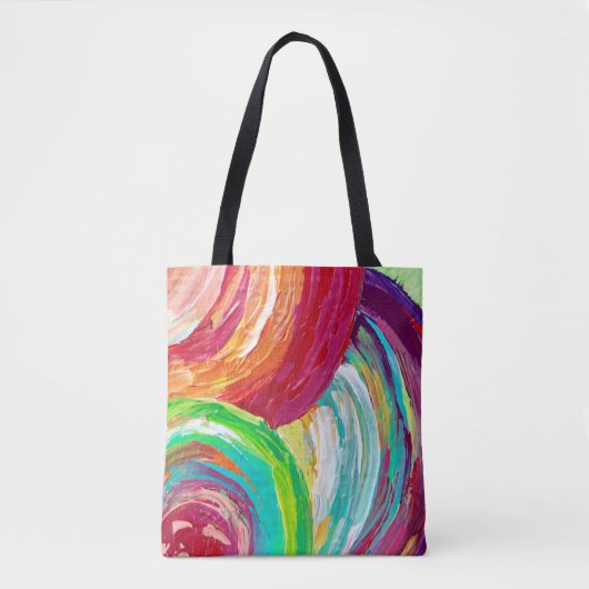 Regenboogcanvas tas/ tas (Voorkant)