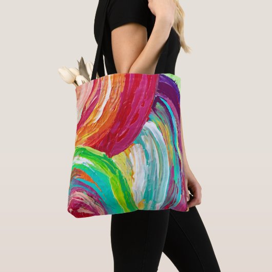 Regenboogcanvas tas/ tas (Dichtbij)