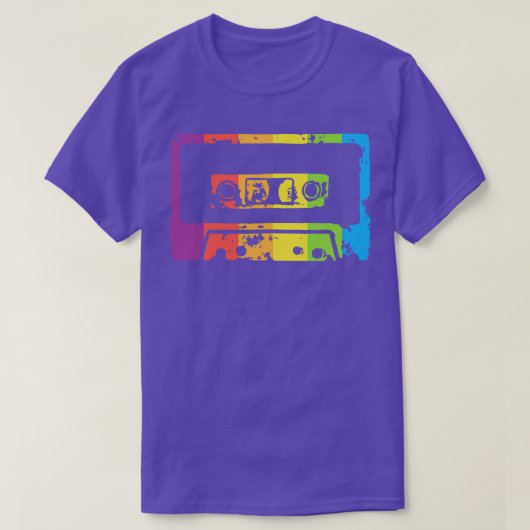 RegenboogCassettebandje T-shirt (Design voorkant)