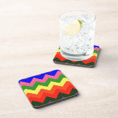 regenboogchevron bier onderzetter (Rechterzijde)