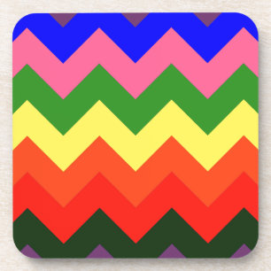 regenboogchevron bier onderzetter