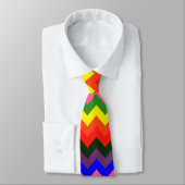 regenboogchevron stropdas (Gebonden)