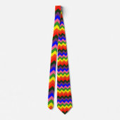 regenboogchevron stropdas (Achterkant)