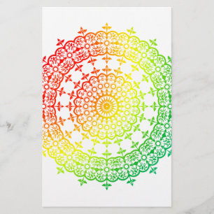 Regenboogcirkels Briefpapier