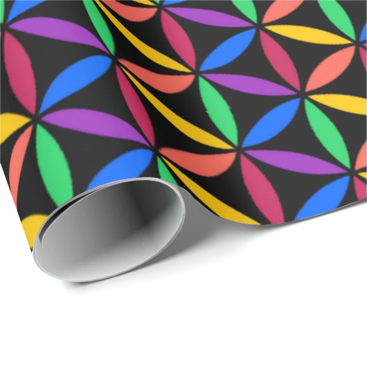 Regenboogcirkels Cadeaupapier (Rol Hoek)