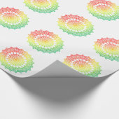 Regenboogcirkels Cadeaupapier (Hoek)