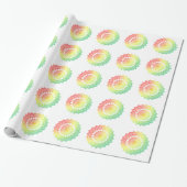 Regenboogcirkels Cadeaupapier (Uitgerold)