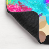 Regenboogcirkels en alkstof muismat (Hoek)