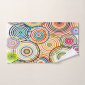 Regenboogcirkels handdoeken (Handdoek)