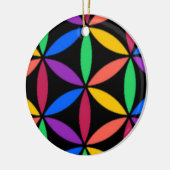 Regenboogcirkels Keramisch Ornament (Links)
